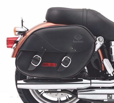 Detachables Leather Saddlebags for Dyna Models